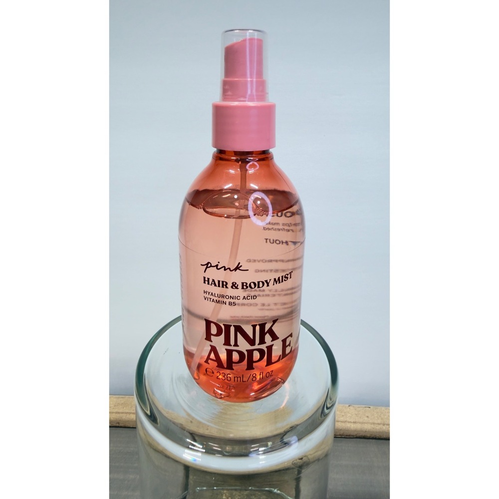 Victoria's Secret PINK‎ Apple Hair & Body Mist 8oz Hyaluronic Acid Vitamin B5
